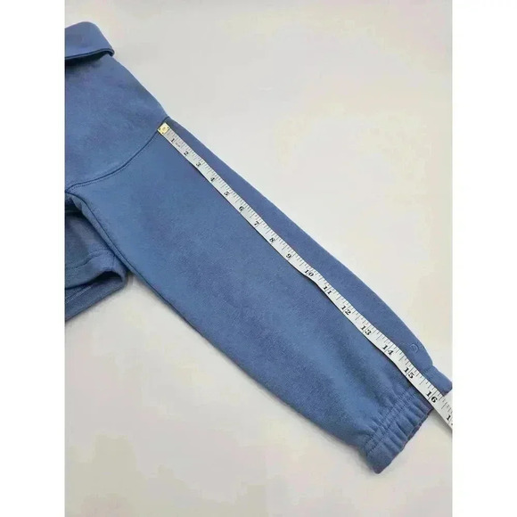 DSG Girl's Size S (8/9) Henley Fleece Top Light Basin Blue NWT - Picture 7 of 8